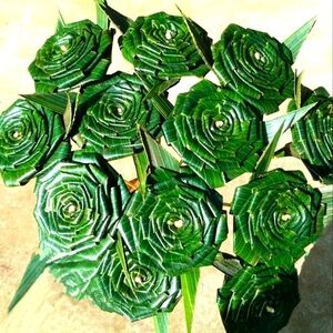 Bouquet of Coconut Leaf Flowers